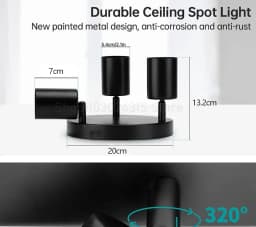 Dimmable Led GU10 Spotlight Clothing Store Background Wall Spotlight 7w 12W Trail Light Surface Mounted Ceiling Spotlight AC 220