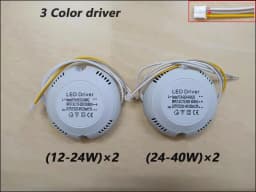 LED Driver Current 240mA 12-24W/24-40W SMD PCB Light Ceiling Power Supply 3 Color 3Pin Lighting Transformers Input AC175-265V