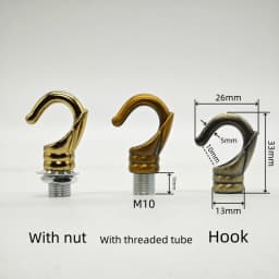 6pcs/lot Load-bearing Hook Opening Hook Lamp Accessories Hook Dining Crane Bar Pendant Lamp M10 Lamp DIY Accessories