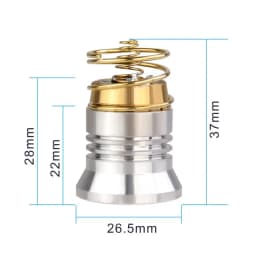 3V-8.4V LED Flashlight Bulbs Replacement XPL V6 Smooth Reflector P60 Drop-in Lamp Fit for Surefire 6P C2 D2 G2 Z2 / 501B 502B