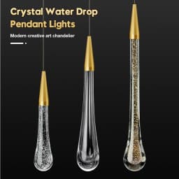 Crystal LED Pendant Lights Interior Lighting For Home Dining Table Hanging Lamp Bedside Living Room Decoration Pendant Light