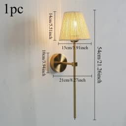 Nordic Simple Wall Lamp for Minimalist Metal Light Bedroom Bedside Lamp Corridor Decor Cloth Cover Wall Sconce Indoor Luminaire