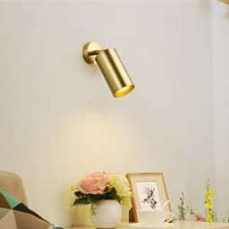 Golden Vintage Industrial Wall Sconce Light GU10 Black White Surface Mounted Rotatable Ceiling Track Bedroom Store Aisle Fixture