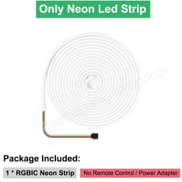 IP67 Tuya WiFi 12V RGBIC Neon Light Led Strips 96LEDs/m Smart RGB Chasing Led Neon Rope Tape For Room Decoration Work With Alexa