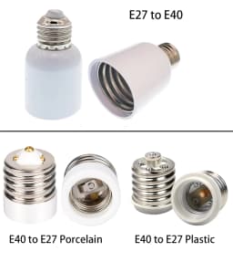2pcs Gu10 E12 E17 E14 E26 E27 B22 G24D G23 GX24Q GU24 T5 T8 E40 Fireproof LED lamp Holder Converter Light Bulb Socket Adapter
