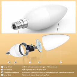 6Pcs led Light bulb E14 E27 LED Lamp Indoor Warm Cold White Light 3W 6W 9W 12W 15W 220V LED Candle Bulb Home Decor Chandelier