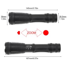 SecurityIng 850nm 940nm IR Flashlight Zoomable Focus Infrared Hunting Torch Light Waterproof Night Vision Rifle Lamp