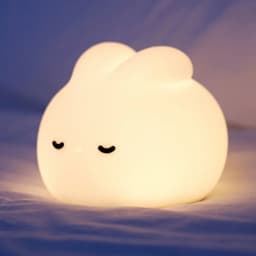 Cute LED Night Light Rabbit Silicone Nightlights USB Rechargeable For Bedroom Decoration Kids Birthday Gift