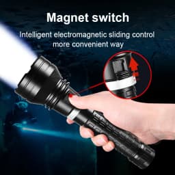 NEW High Power LED Diving Flashlight XHP190 Professional Underwater Lantern 18650 Battery IPX8 Waterproof Lamp With Hand Rope