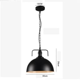 Nordic Modern Hanging Lamps Vintage Iron Black E27 Pendant Lights for Living Room Over Table Dining Room Bedside Suspension Ligh