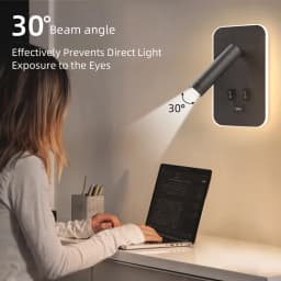 Chargeable USB Port Wall Lamp Rotatable Head Bedside Lighting Bedroom Led Wall Lights Home Decor Wall Sconce for Living Room
