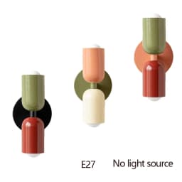 Modern Minimalist Macron Multi-color Bedroom Bedside Table Dining Room Corridor Wall Lamp Staircase Store Wall Lamp LightinE27