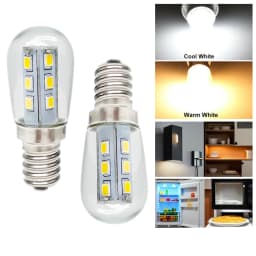 Mini E12 LED Light Bulbs 2W 110V 220V 2835 SMD Cold Warm White Lamp For Microwave Refrigerator Replaced 20W Halogen Lamps