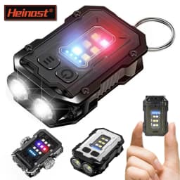Multifunctional COB Flashlight Super Bright Powerful Pocket Torch Light LED Linterna COB Portable Clip on Emergency Flashlights