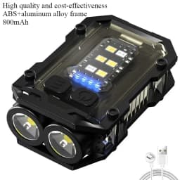 Multifunctional COB Flashlight Super Bright Powerful Pocket Torch Light LED Linterna COB Portable Clip on Emergency Flashlights