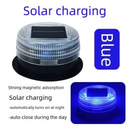 Solar LED Magnetic Warning Light Truck Vehicle Wireless Strobe Beacon Flashlight Emergency Signal Sensor Flashing Night Lights