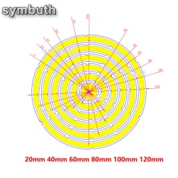 2W-12W Angel Eyes LED COB Light Source Annual Shape 12V DC 20mm-120mm COB Ring LED Cold Warm White Light Source for DIY Bulb