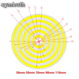 2W-12W Angel Eyes LED COB Light Source Annual Shape 12V DC 20mm-120mm COB Ring LED Cold Warm White Light Source for DIY Bulb
