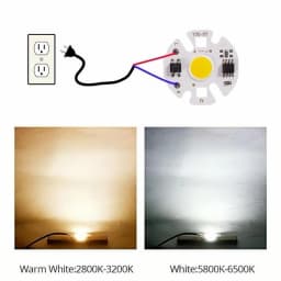 RnnTuu Y32 COB LED Chip Lamp Matrix AC 220V 3W 5W 7W 9W 12W For Floodlight Spotlight No Need Drive Projector Light Bulb beads