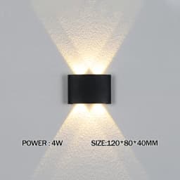IP65 Waterproof indoor outdoor Led wall lights up down LED 5W 10W Led Wall Lamp Surface Mounted Cube Garden Porch Light