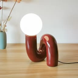 Postmodern Retro Resin Desk Lamp Fashionable Atmosphere Bedroom Bedside Table Lamp Glass Ornament Desk Lamp Artistic Desk Lamp