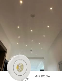 Mini LED Downlight Ceiling Spot Light COB 3W DIY Starry Sky Cabinet Lights Cut Home 40-45mm AC85-265V