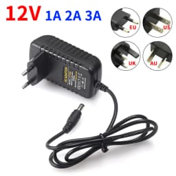 DC 12V 1A 2A 3A Power Supply AC100-240V Converter Adapter DC12V EU/US/UK/AU Plug 5.5mm X 2.1-2.5mm Lighting Transformer Driver