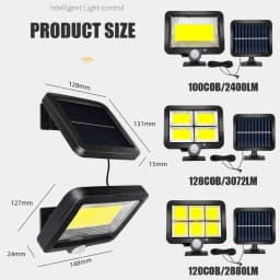 3000LM Super Bright Solar Lights Outdoor Split Wall Lamp 3Mode Waterproof Motion Sensor Street Light For Home Garden Landscape