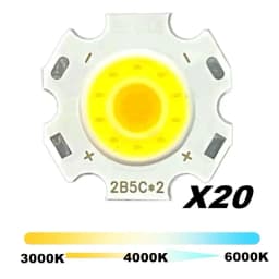 20 pcs A Lot 3W 5W 7W LED COB Source Chip High Power LED COB Side 11mm Light Bulb Light Lamp Spotlight Down Light 3000K TO 6500K
