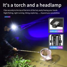 Mini LED Keychain Light Portable Magnetic EDC Flashlight Outdoor Camping Fishing Emergency Work Hat Clip Lamp With FingertipGyro
