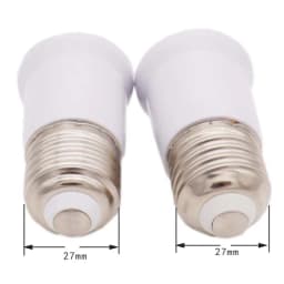 1PCS E27 to E27 Lengthened Lamp Base Tube LED Light Bulb Socket Extension Lamp Head Conversion Base 65MM 80MM 95MM 120MM