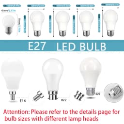 4/8/12PCS LED Bulb Lamps E27 E14 B22 AC220V Light Real Power 12W 15W 18W 20W 3000K/4000K/6500K Lamps for Home