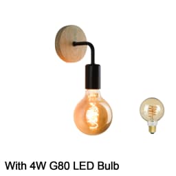 Retro Wood Wall Lamp Vintage Sconce Wall Lights Fixture E27 Indoor Home Decor Dining Room Bedside Lamp Bedroom Lighting