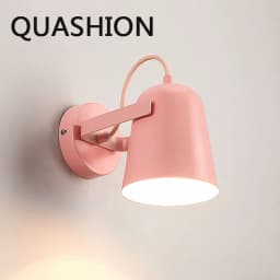 LED Wall Lamp Nordic Macaron Colorful Bedside Lamps Indoor Aisle Stair Background Adjustable Lighting Sconces Home Decors Lights