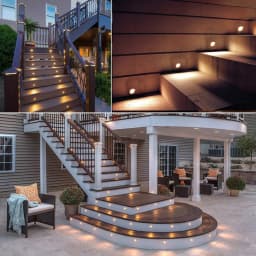 DC12V LED Deck Light IP67 Waterproof Underground Lamp Recessed Landscape Spotlight Garden Pathway Step Deck Light EU/US/UK/AU