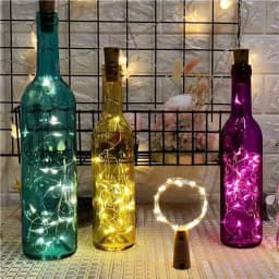 5pcs Bar LED Wine Bottle Cork String Fairy Lights Holiday Decoration Garland Fairy Lights Christmas Copper Wire String Lights