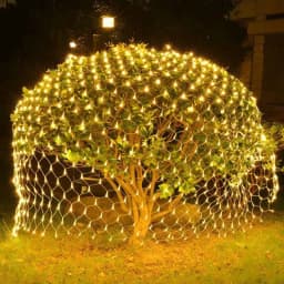 Solar or EU Plug Net Light Mesh Fairy Lights Waterproof Garland With 8 Modes Timer Christmas Decorations For Home 3M*2M Holiday