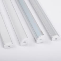 0.5M LED Aluminum Channel for 3528 5050 LED strip U/V shape tank bracket milk white cover/transparent cover led aluminum profile