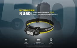 NITECORE NU50 1400Lumens Rechargeable Headlamp Powerful&Lightweitght Headlight built-in 21700 Battery