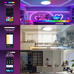 BENEWTON TUYA Ceiling Lamp Room Decor Led Light RGB APP Voice Control Alexa Google Smart Lamp For Home