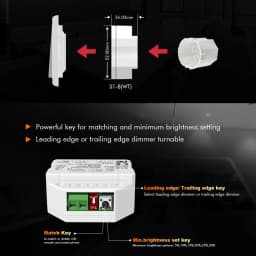 Tuya Smart Life WiFi RF AC Triac Dimmer LED Controller Push Switch 110V 220V 230V Wireless Remote Smart Home Alexa Google Home