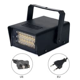 Disco Strobe Lights LED Flash White Lighting Adjustable Stage Strobe Lights Remote Control Disco Flash Strober Light Stage Decor