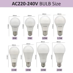 4PCS E27 B22 Base Led Bulb 8W 18W 20W 24W Lamps Hight Lumen AC220V 230V 110V Light Lamps for Home Derection Living Room Lighting