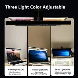 33cm 50cm Bar LED Desk Lamp USB PC Computer Monitor Screen Light Dimmable 3 Colors Hanging Table Lamp for Reading Study Work