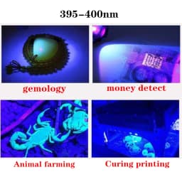 5pcs UVC LED 1W 3535 250-260nm 262-270nm 270-280nm 290-300nm 340-345nm 5-7V Circuit, Aluminum PCB 16MMPCB 20MMPCB
