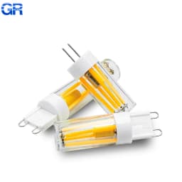 G4 G9 LED Bulb COB Replace Halogen Lamps Bulb AC 220V 3W 5W Candle Light for Crystal Chandelier Spotlight Lighting