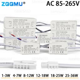 LED Constant Current Driver 12W 20W 30W Power Output 3-12V 9-18V 12-26V 24-46V 36-56V 54-85V 75-126V 24-38V 36-65V Shell Driver