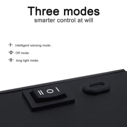 USB rechargeable LED wall light with magnetic suction and human body sensor