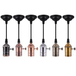 Vintage E27 Lamp Base Copper DIY Lampholder With Switch Edison Vintage Lighting Screw Socket Antique Brass Lamp Holder Fixture