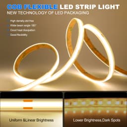 IP68 Waterproof COB LED Strip Lights 12V 24V 480Leds/M High Density Flexible Diode Tape Light RA90 3000K 4000K 6000K Room Decor